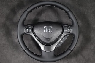 Перетяжка руля Хонда натуральной кожей спортивный шов